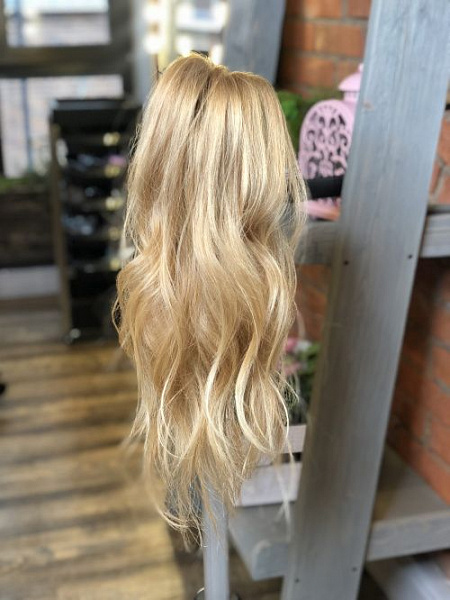 Хвост на крабе из натуральных волос